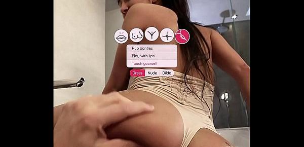  Interactive video with Darcia Lee having sex in bathtub